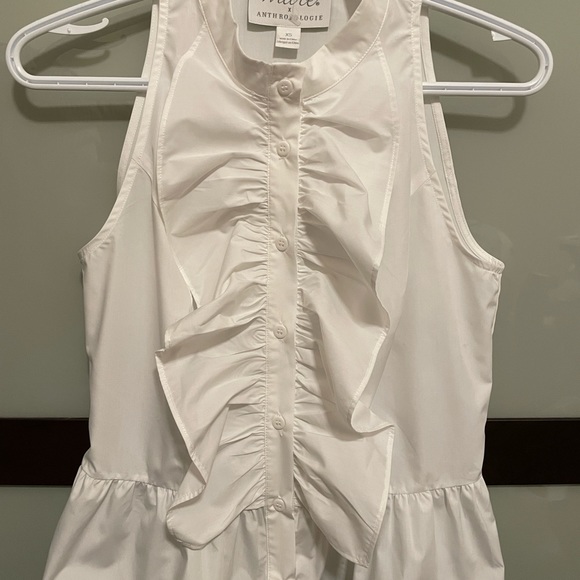 Anthropologie MARE MARE Ruffled High Neck Blouse - Picture 3 of 7